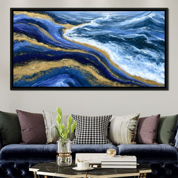 Tidal Currents Of Liquid Gold - NicheCanvas