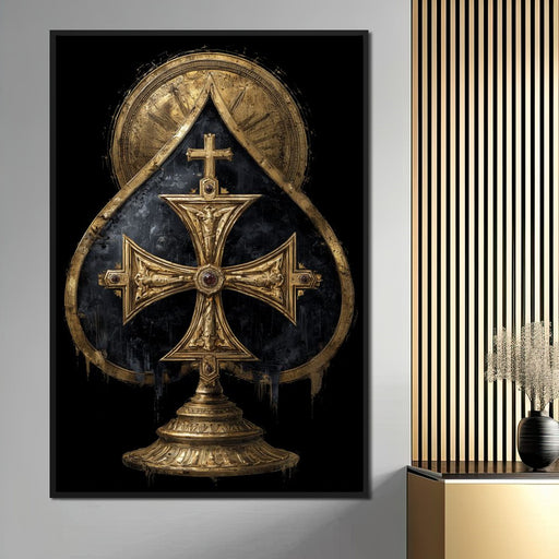 Gilded Faith Of The Spades Canvas Print