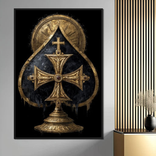 Gilded Faith Of The Spades Canvas Print