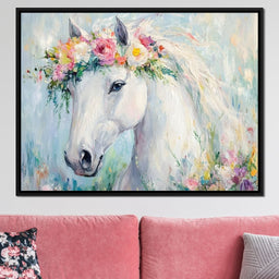 Majestic Equine Blossoms - NicheCanvas