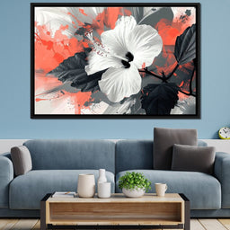 Sanguine Hibiscus Dreams - NicheCanvas