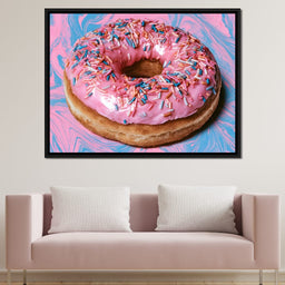 Pink Donut - NicheCanvas