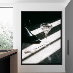 Martini Sparkle On Marble Luxury - NicheCanvas
