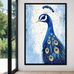 Majestic Feathered Peacock - NicheCanvas