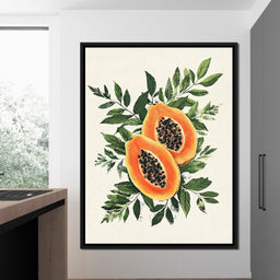 Tropical Papaya - NicheCanvas