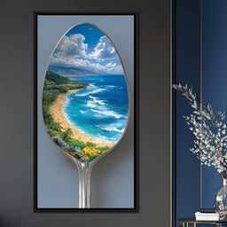 Coastal Paradise Reflected Spoon - NicheCanvas