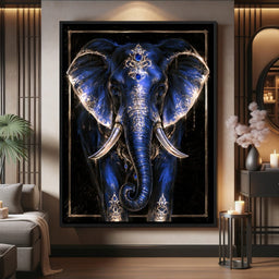 Gilded Majesty of the Midnight Traveler - NicheCanvas