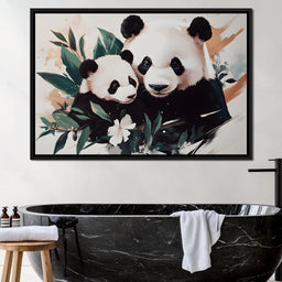 Panda Blissful Embrace - NicheCanvas