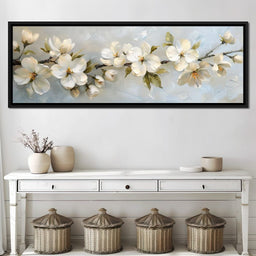 Blossoming Alabaster Flowers - NicheCanvas