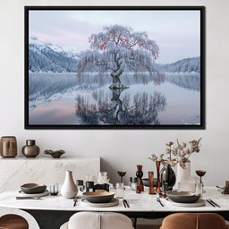 Willow of the Frosted Lake - TooplesArt - NicheCanvas