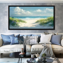 Seaside Tranquility Pathway - NicheCanvas