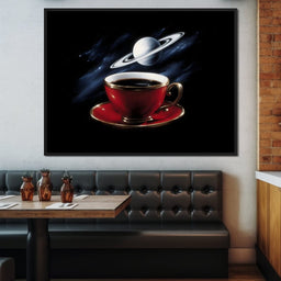 Planetary Coffee Dreamscape - NicheCanvas