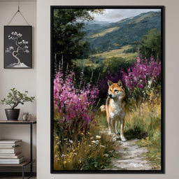 Shiba Meadow Trail Portrait - NicheCanvas
