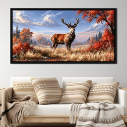 Majestic Monarch of the Golden Wild - NicheCanvas