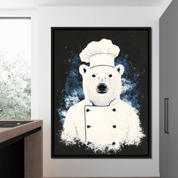 Polar Bear Chef Culinary Dreams - NicheCanvas