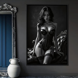 Obsidienne Noir - The Velvet Eclipse - Johanjjf - NicheCanvas
