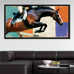 Leaping Over The Painted Square - NicheCanvas