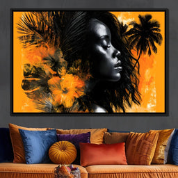 Golden Solitude Tropics Rising - NicheCanvas