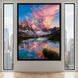 Radiant Peaks Mirror Lake Dawn - NicheCanvas