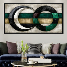 Silent Rhythms of Two Intersecting Worlds - NicheCanvas