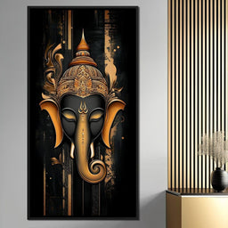 Golden Divine Elephant Aura - NicheCanvas