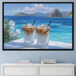 Tropical Iced Coffee Escape - NicheCanvas