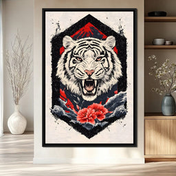 Siberian Tiger Roar - NicheCanvas