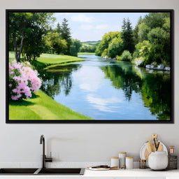 Whispering Meadows Reflection - NicheCanvas