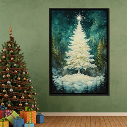Enchanted Christmas Tree Radiance - NicheCanvas