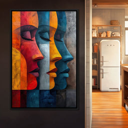 Chromatic Contours Converge - NicheCanvas