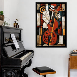 Cool Jazz Rhythm And The Upright Bass - NicheCanvas