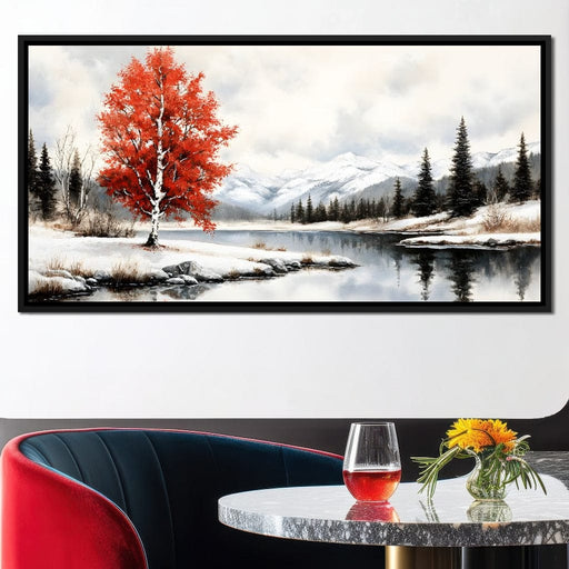 Majestic Reflection Among Pines Canvas Print