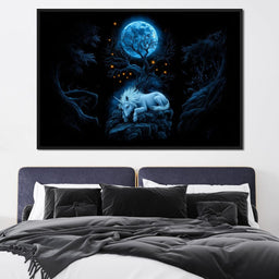 Moonlit Unicorn’s Sanctuary - TooplesArt - NicheCanvas