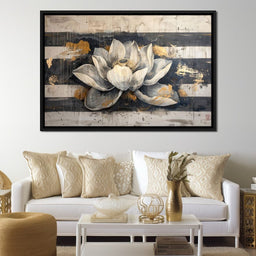 Harmony Golden Lotus - NicheCanvas