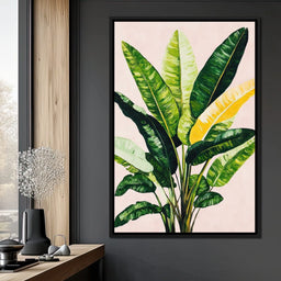 Tropical Sunrise Leaves Dance - NicheCanvas