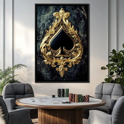 Gilded Elegance Spade - NicheCanvas