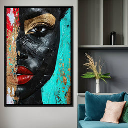 Golden Gaze of Mystery - NicheCanvas