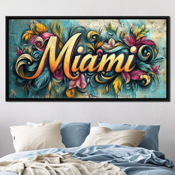 Miami Floral Wonder - NicheCanvas