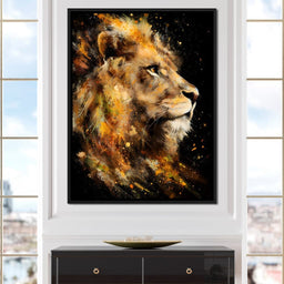 Majestic King of Savannah Firestorm - NicheCanvas