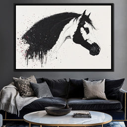 Equestrian Splatter Symphony - NicheCanvas
