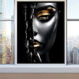 Golden Shadows Elegance - NicheCanvas