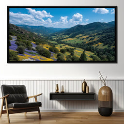 Wildflower Valley Vista Sky - NicheCanvas