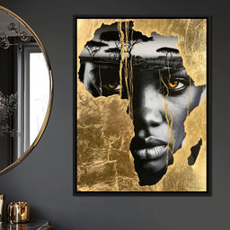 Ancestral Roots Emerging From Gilded Soil - NicheCanvas