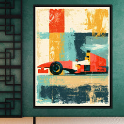 Grand Prix Abstract Motion - NicheCanvas