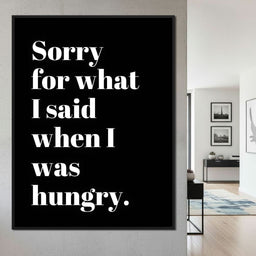 Apology Before Snacks Take Over - NicheCanvas