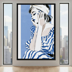 Clear Blue Sky Vacation Reverie - NicheCanvas