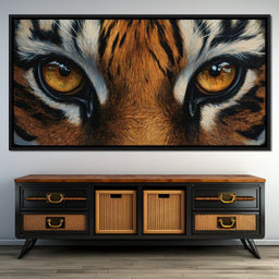Tiger Stare Wilderness Majesty - NicheCanvas