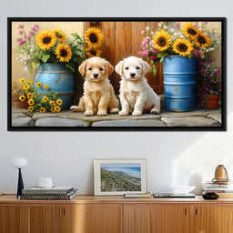 Sunflower Companionship Duo - NicheCanvas