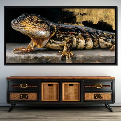 Ancient Scales Upon Gilded Ground Canvas Print