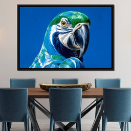 Parrot Portrait Vibrant View - NicheCanvas